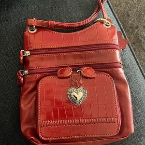 Brighton red Heart crossbody bag.